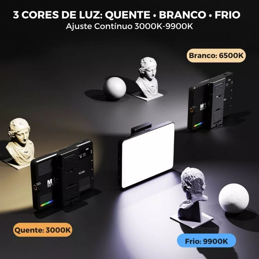 Luz Portátil para Foto | Panel LED 3 Temperaturas